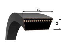 řemen 36x1140 /H36 1206 Lw