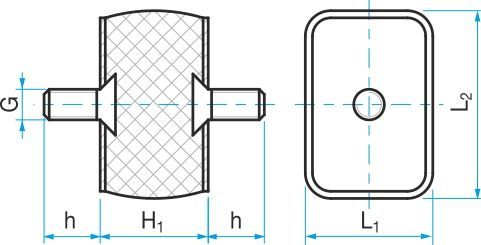 silentblok hranol 60x90x38 M 12/28 (14.01)